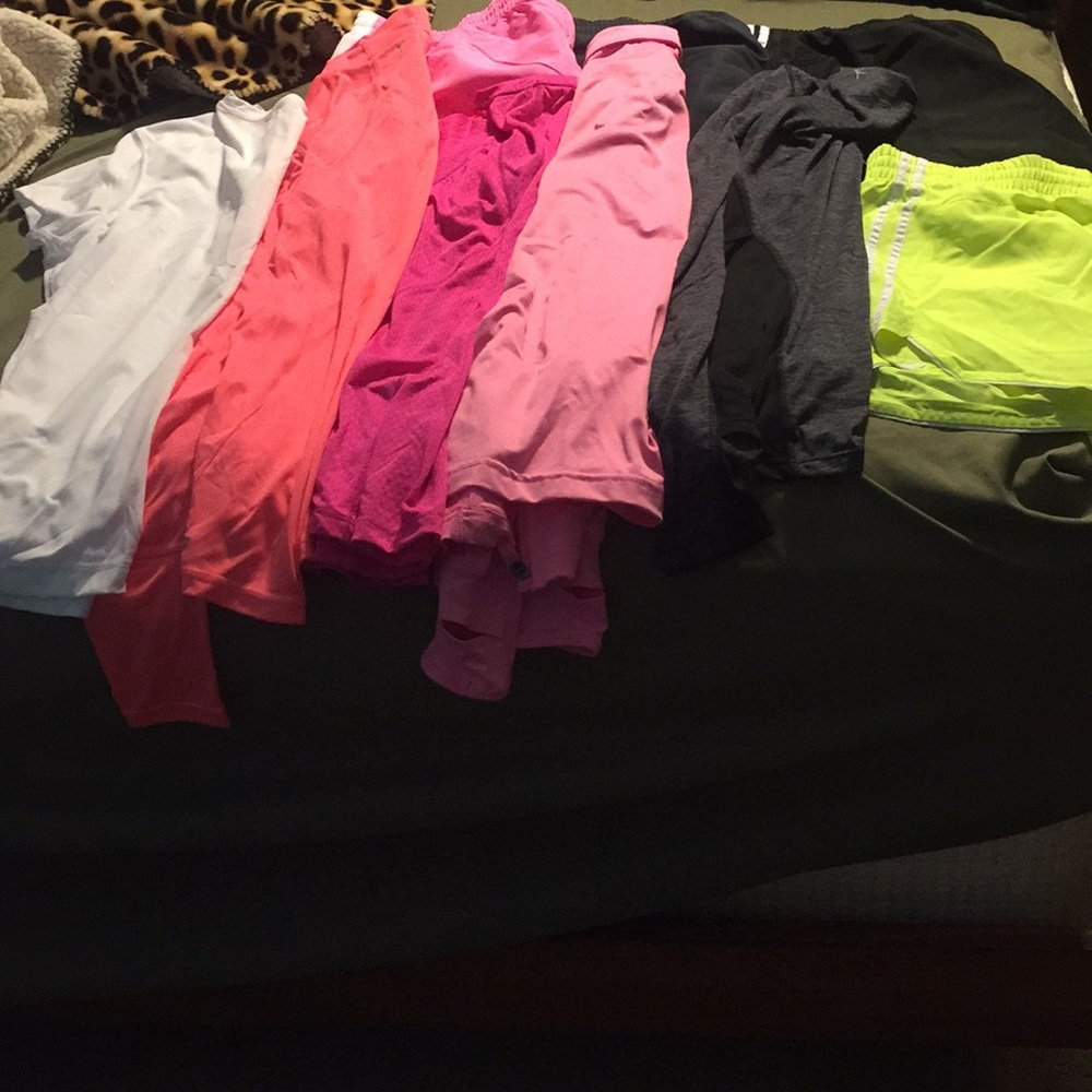 Lot of athletic clothes